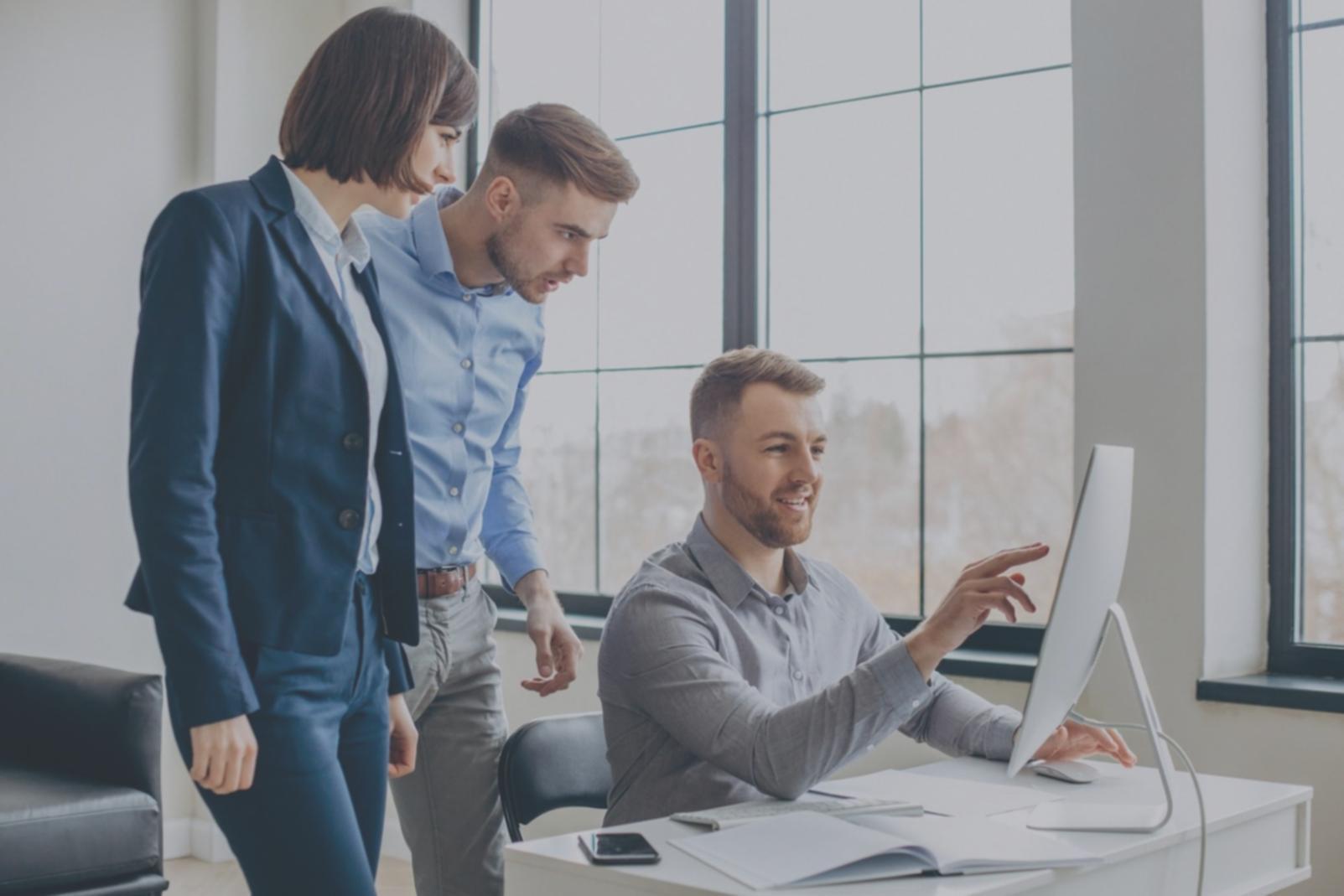 Modern financial technology interface showing digital banking solutions