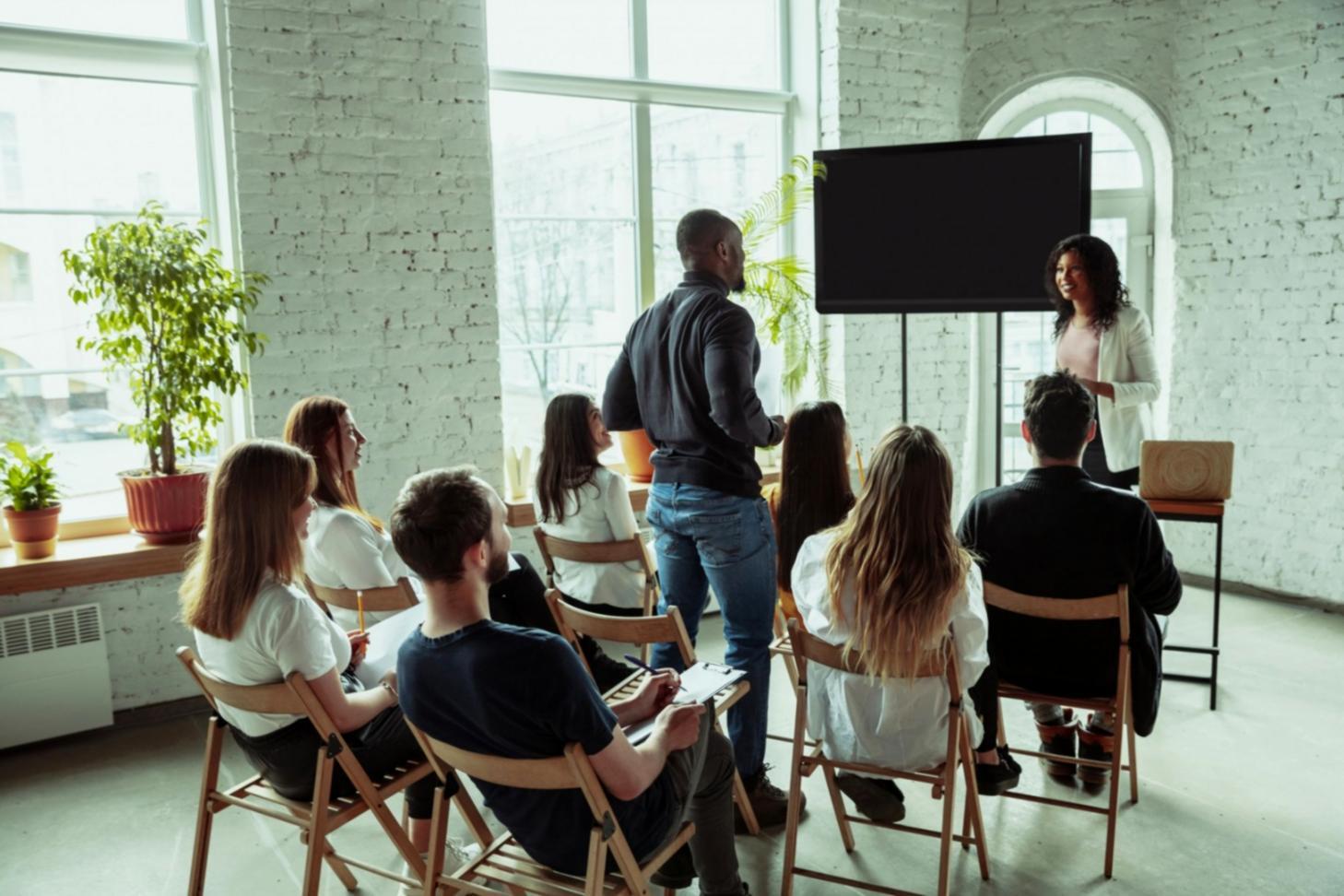 Financial planning documents and charts showing future market projections